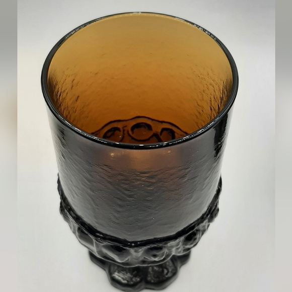 5 Tiffin Franciscan Madeira Smoke Brown Water Goblets Vintage Stemware Glasses - Picture 7 of 7